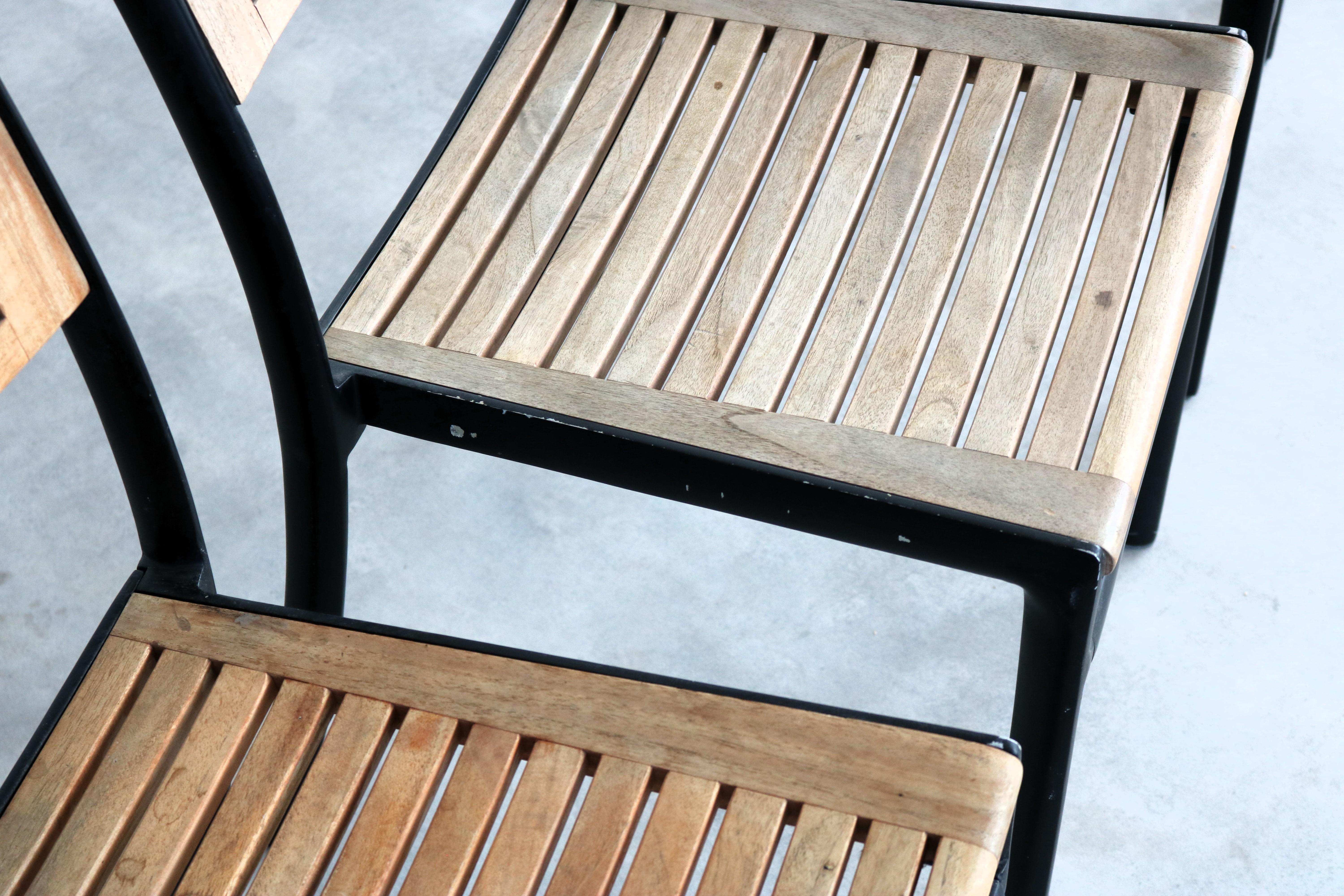 vintage chairs  garden chairs  hardwood  Sweden 2