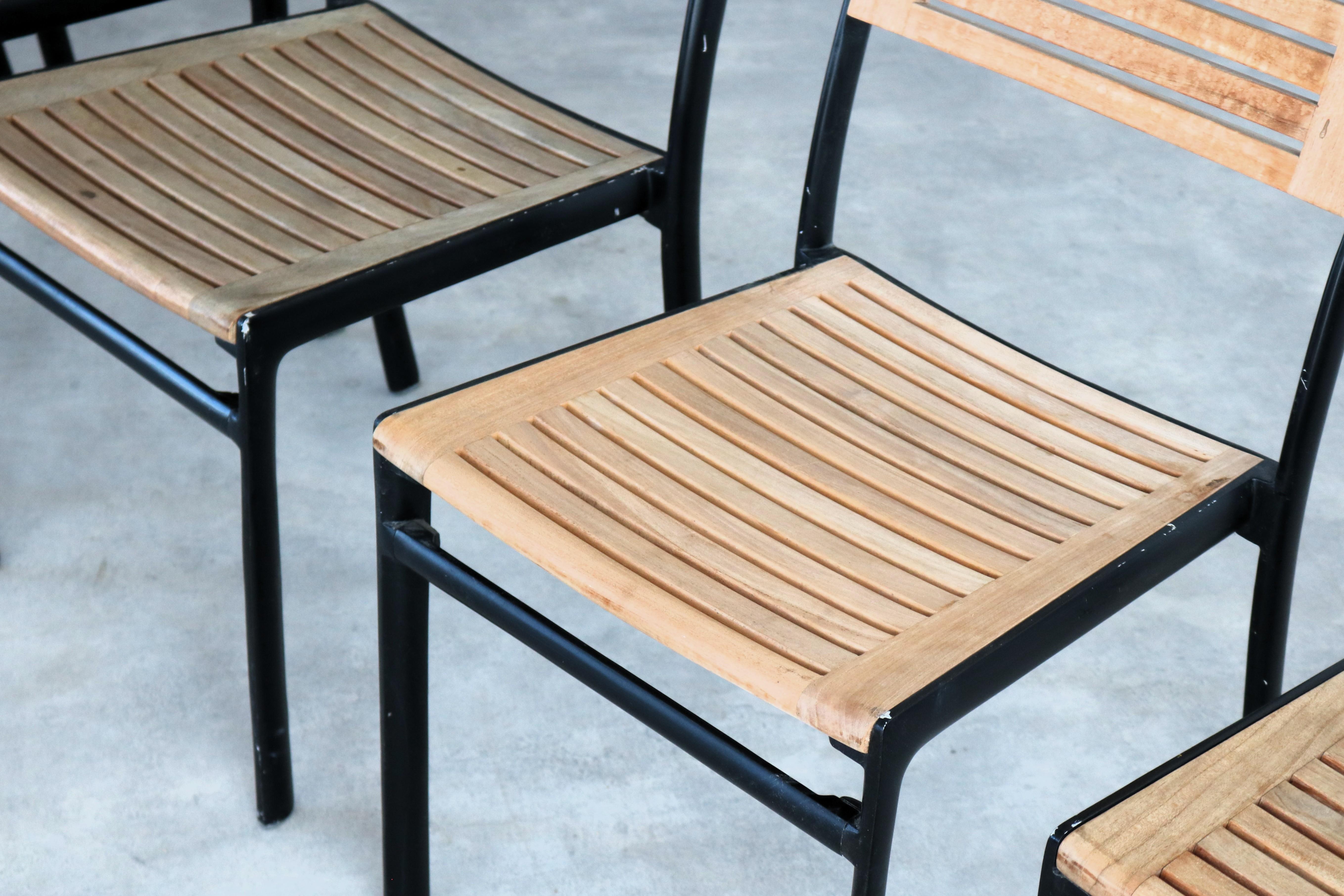 vintage chairs  garden chairs  hardwood  Sweden 3