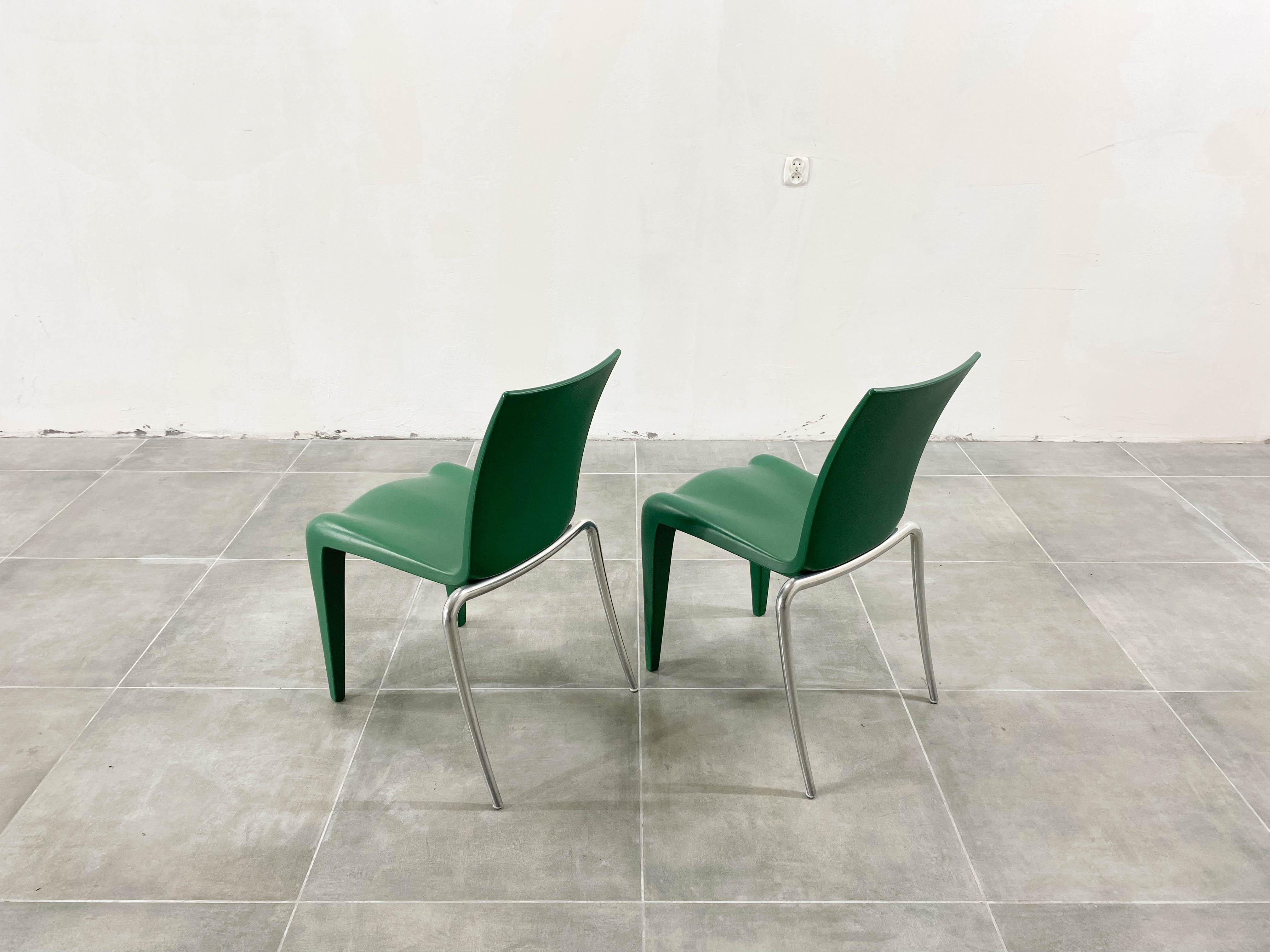 Post-Modern Vintage Chairs Louis XX by Philippe Starck for Vitra, 1990s, Set of 2 For Sale