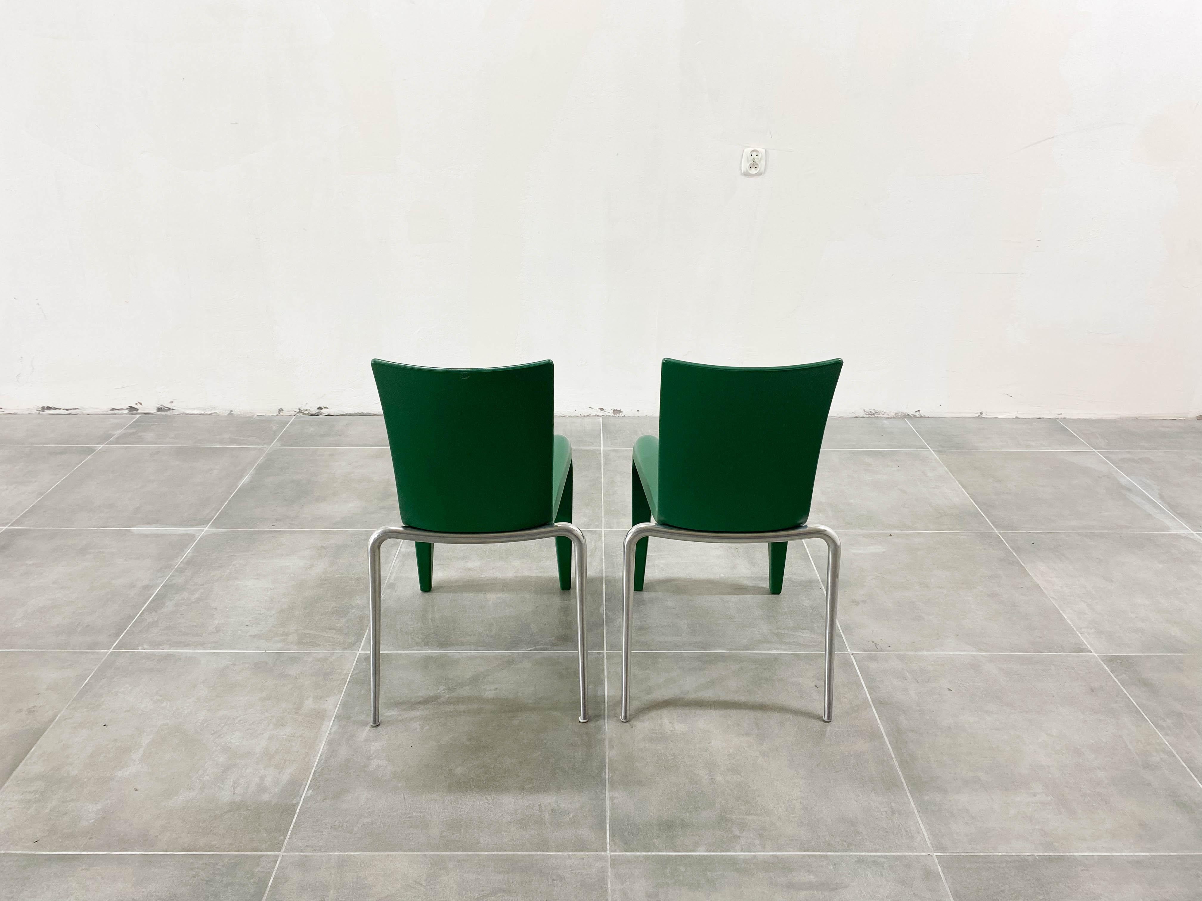 Swiss Vintage Chairs Louis XX by Philippe Starck for Vitra, 1990s, Set of 2 For Sale