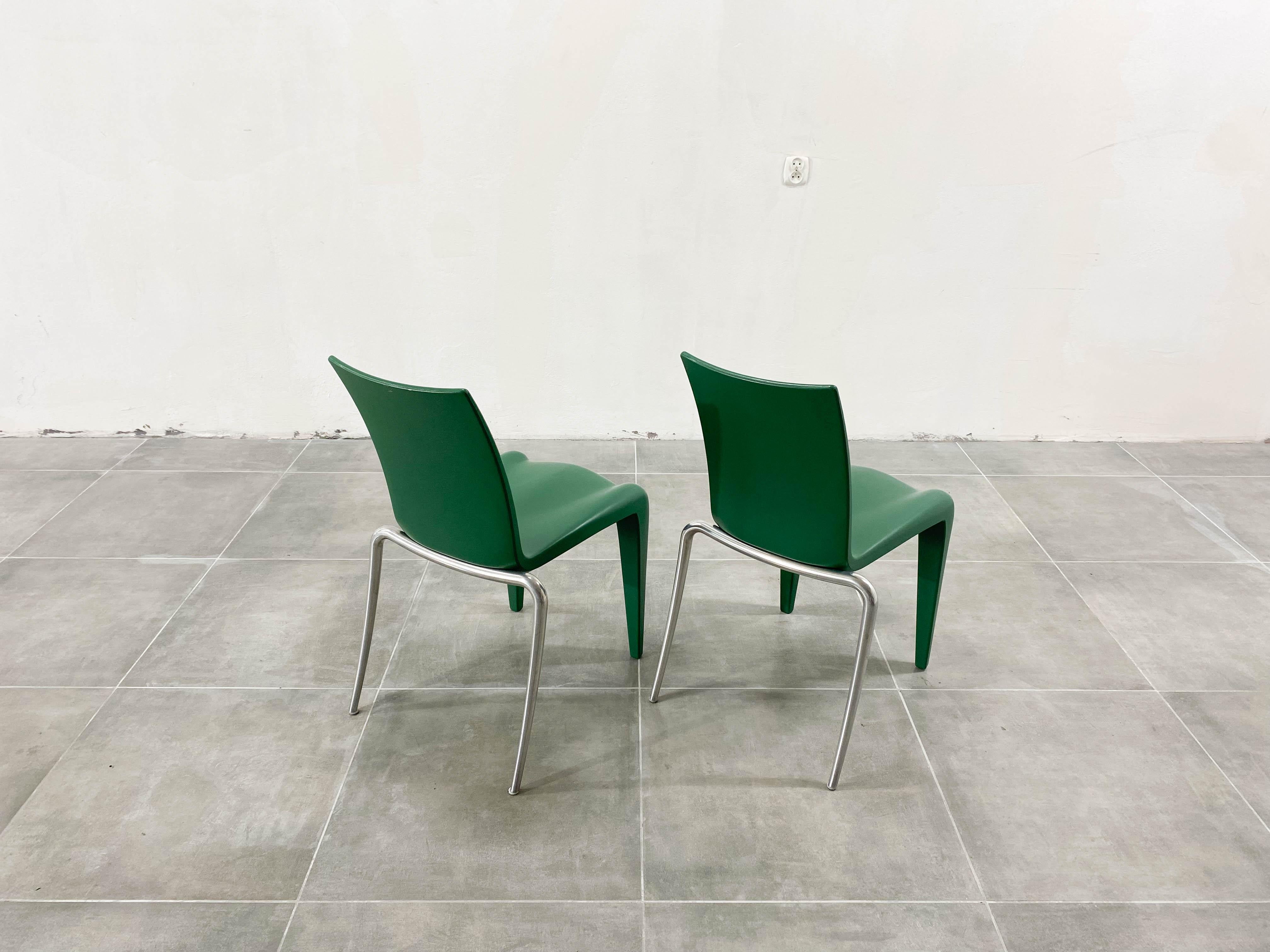 Vintage Chairs Louis XX by Philippe Starck for Vitra, 1990s, Set of 2 In Good Condition For Sale In RADOMSKO, PL