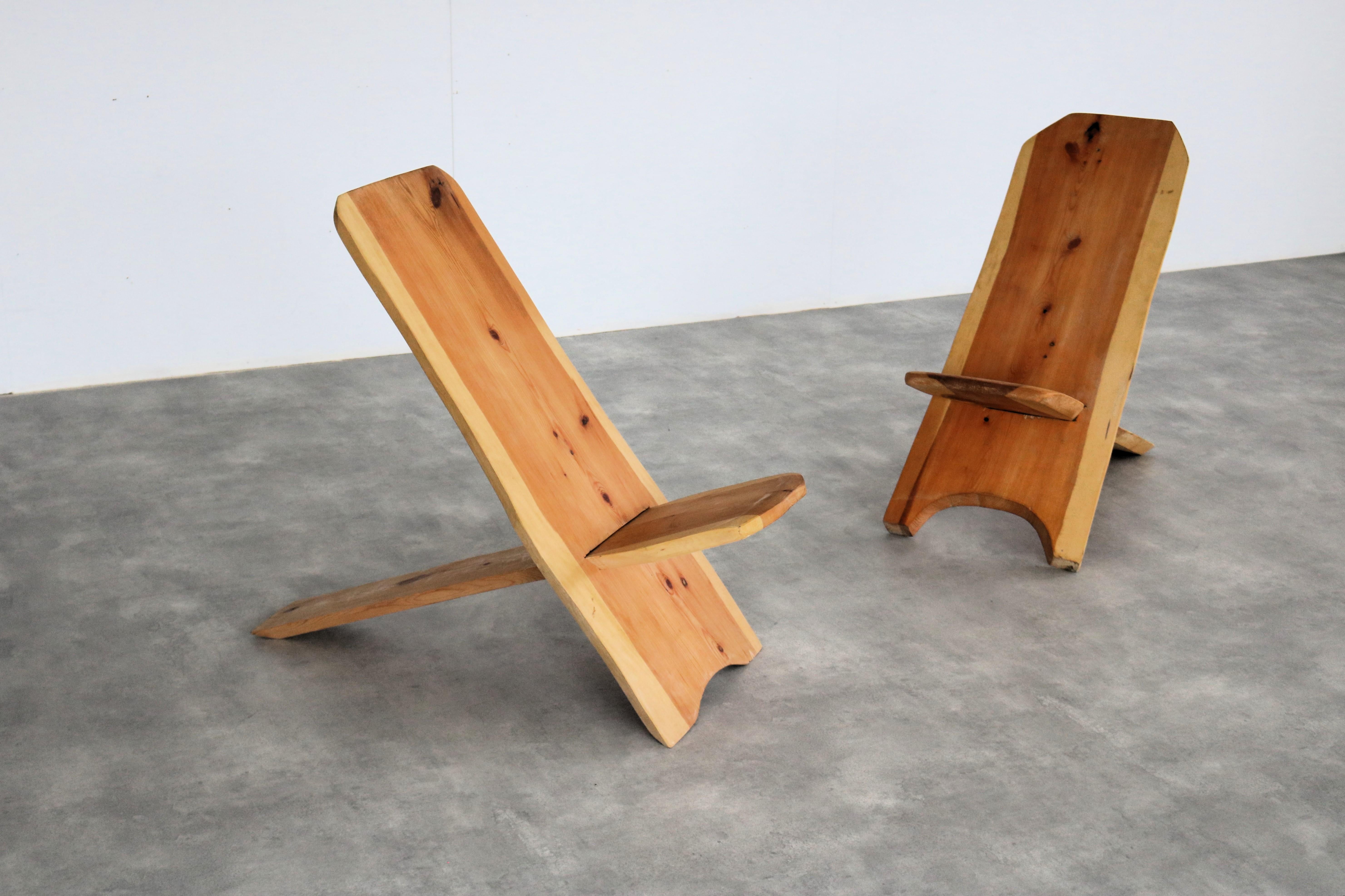 Late 20th Century vintage chairs | palaver chairs | brutalist | Swedish For Sale