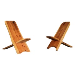 chaises vintage  chaises à palabres  brutaliste  Suédois