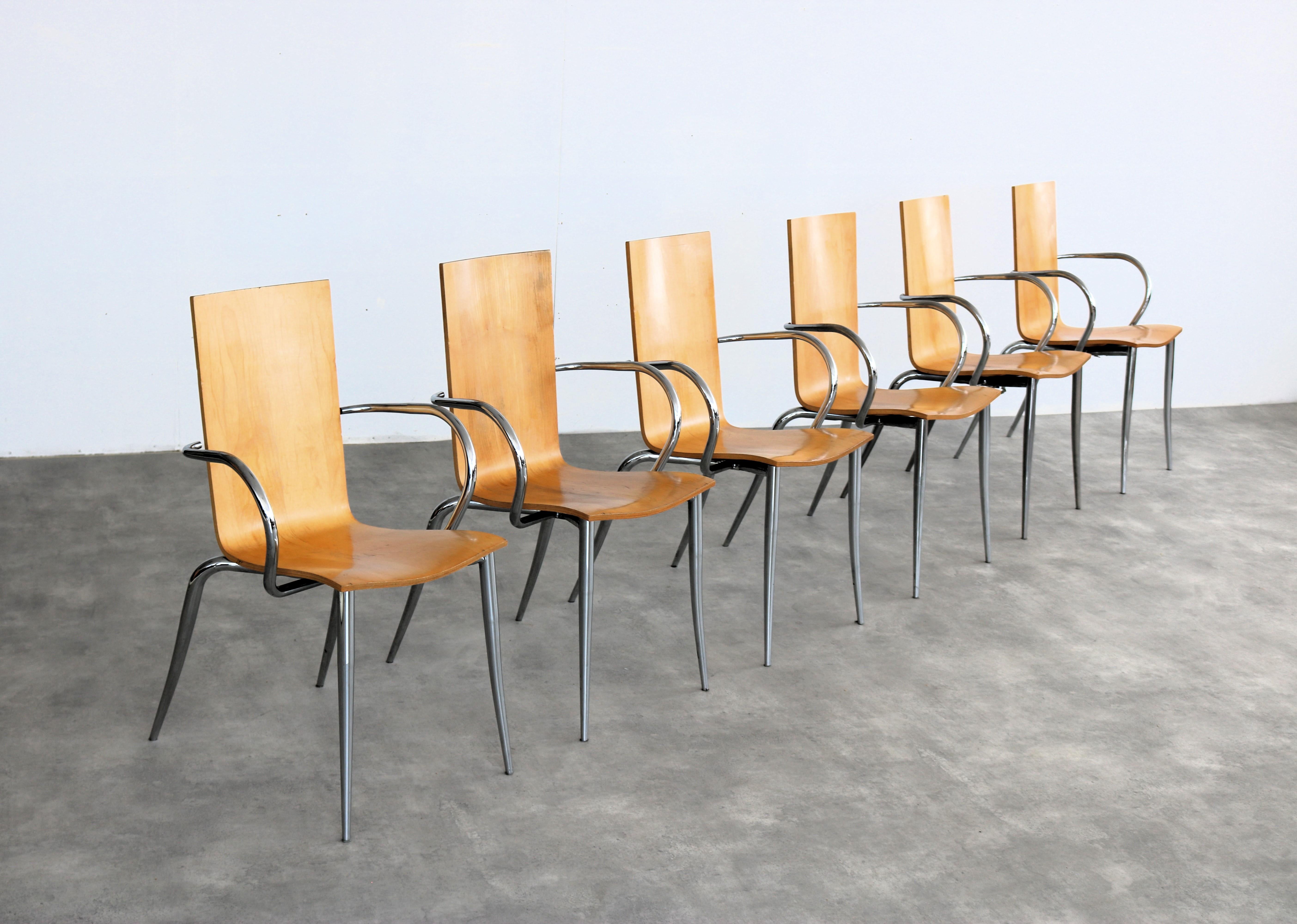vintage chairs  Philippe Starck   Olly Tango In Good Condition In Lemmer, NL