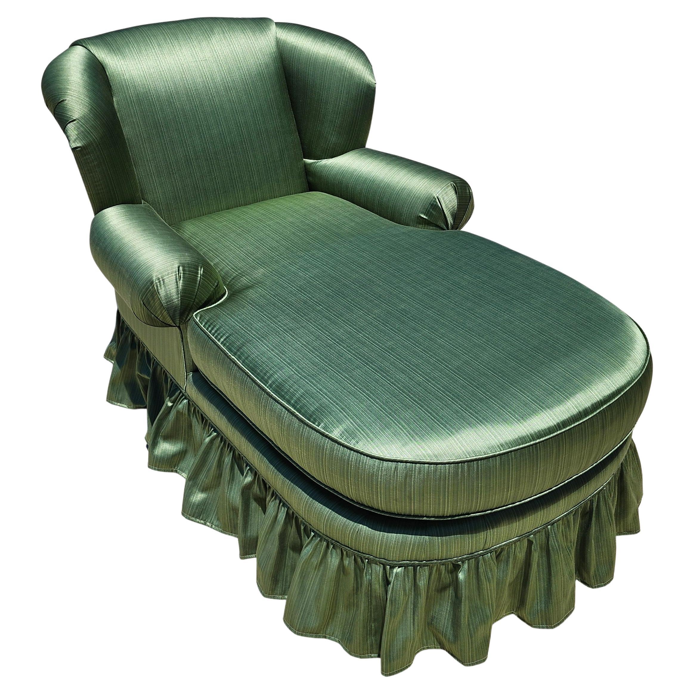 Vintage Chaise English Wingback Style