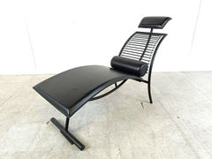 Vintage Chaise Longue in the Manner of Rene Herbst, 1990s