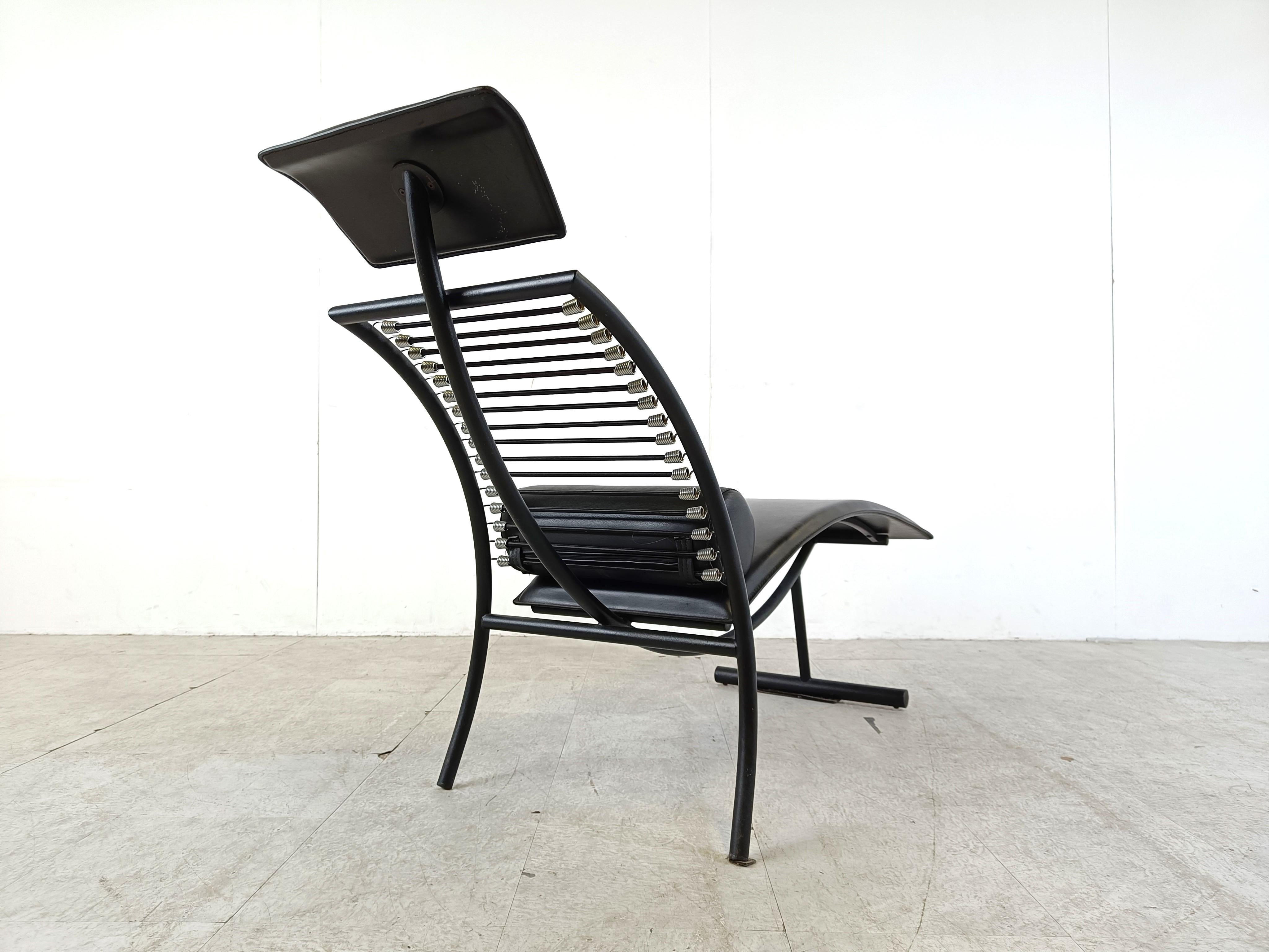 Chaise longue vintage à la manière de René Herbst, années 1990 en vente 2