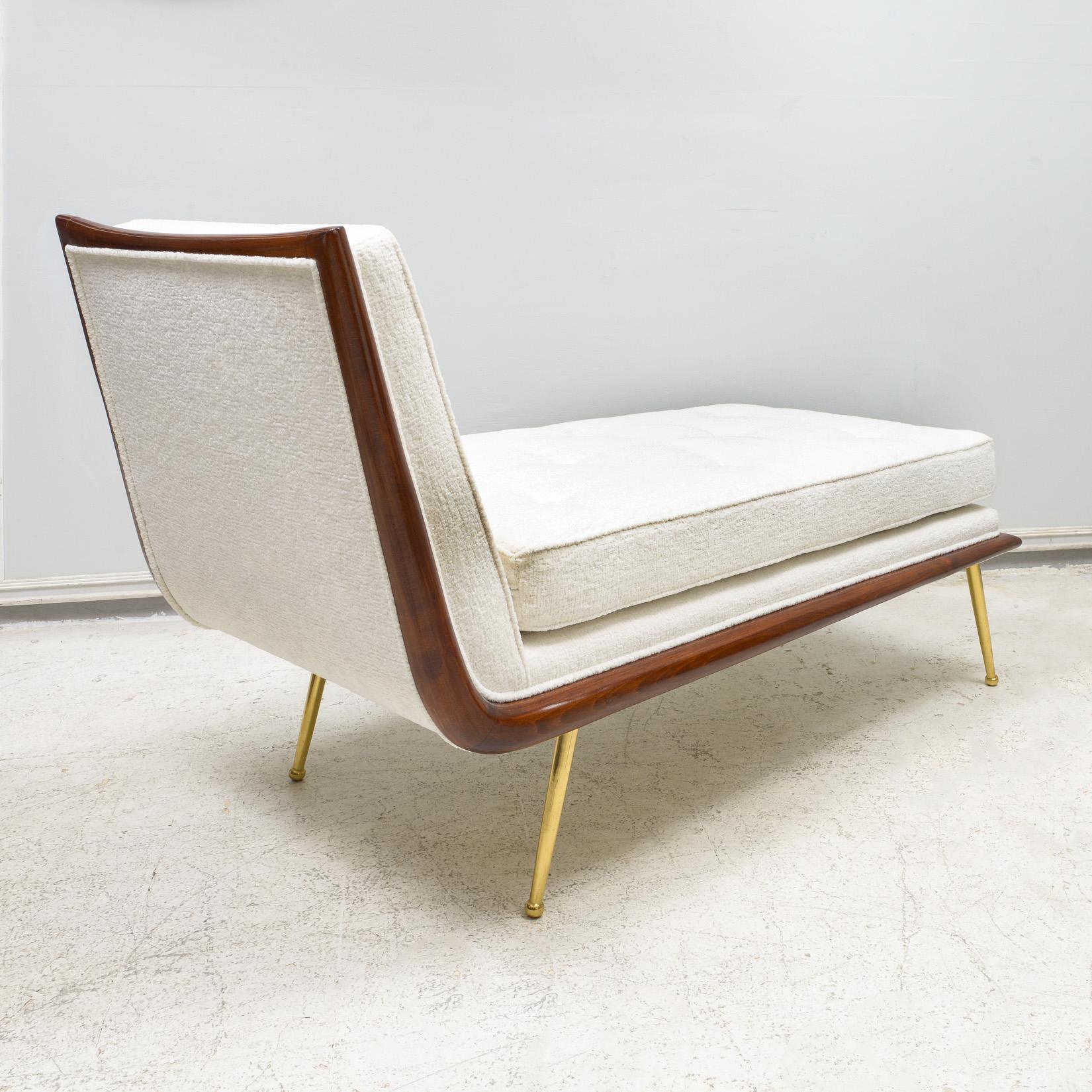 Chaise longue vintage à la manière de Robsjohn Gibbings en vente 4