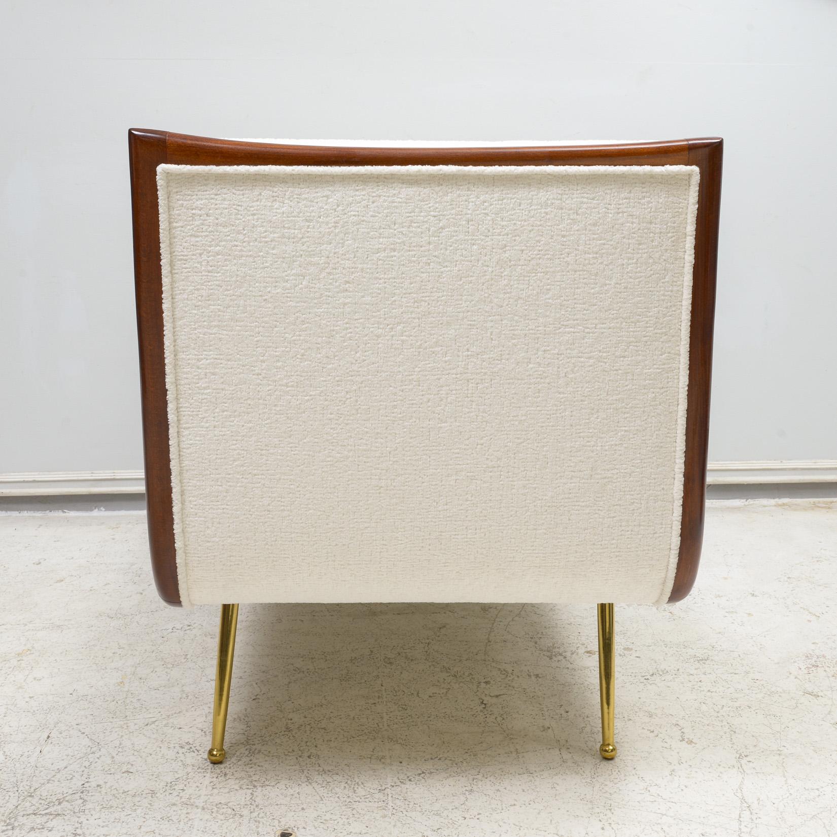 Chaise longue vintage à la manière de Robsjohn Gibbings en vente 5