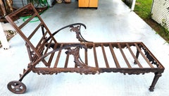 Vintage Chaise Lounges Outdoor Ornate Rustproof