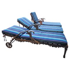 Vintage Chaise Lounges Outdoor Ornate Rustproof