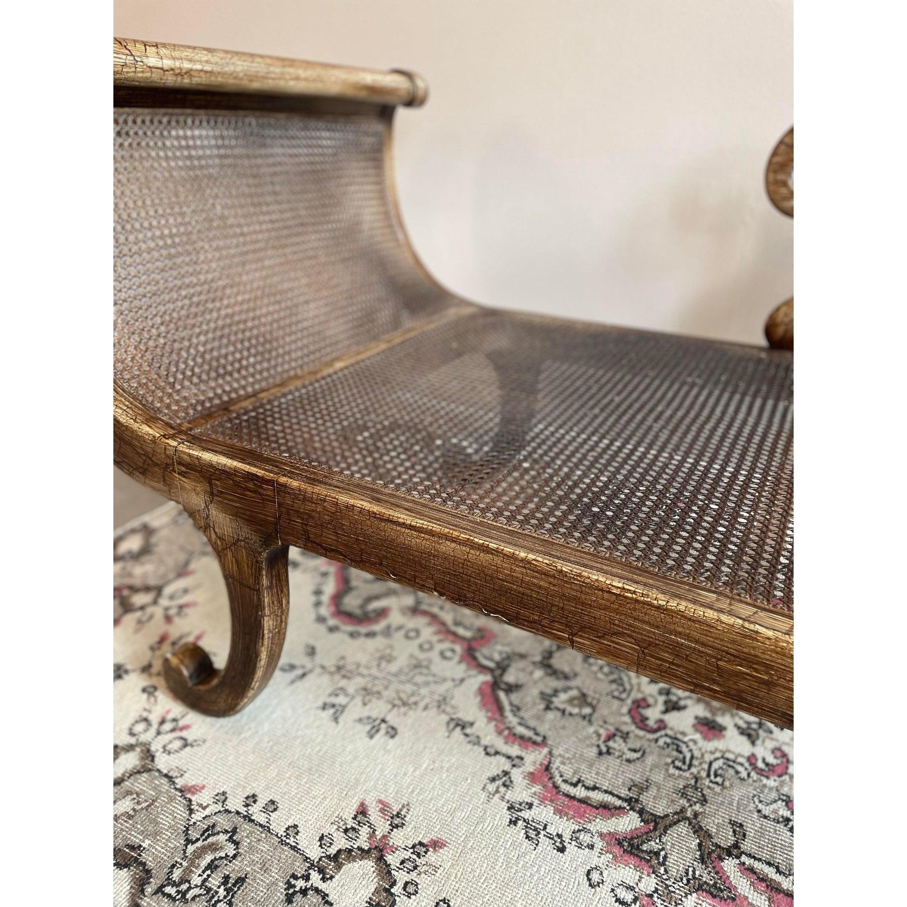 Chaise vintage con asientos de caña en Bueno estado para la venta en Chicago, IL