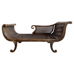 Chaise vintage con seduta a doghe