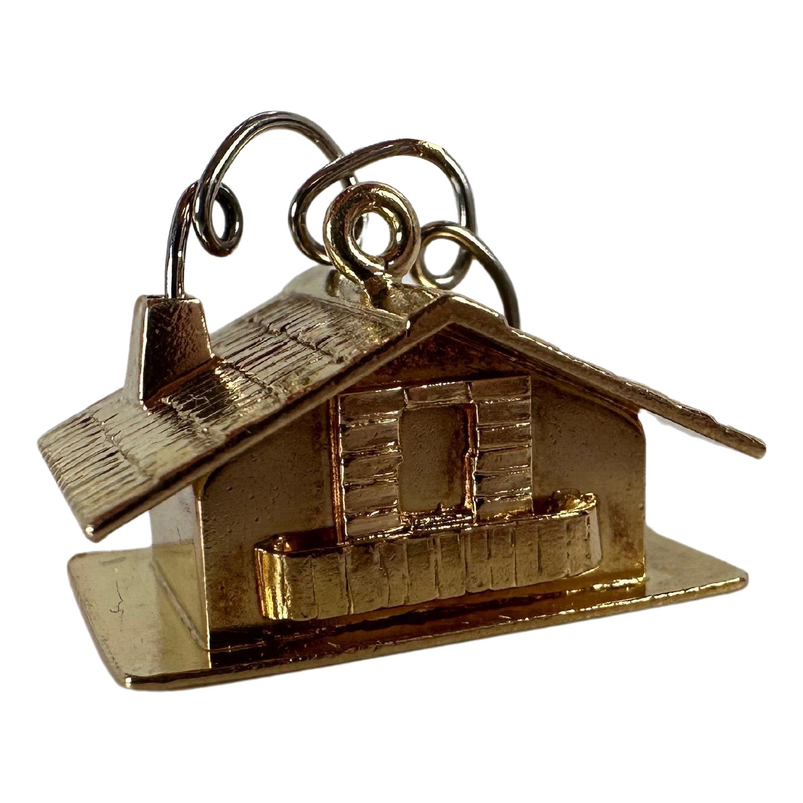 Vintage Chalet Charm Anhänger mit natürlichen Rubinen SELTEN find!!! 18KT Gold im Angebot