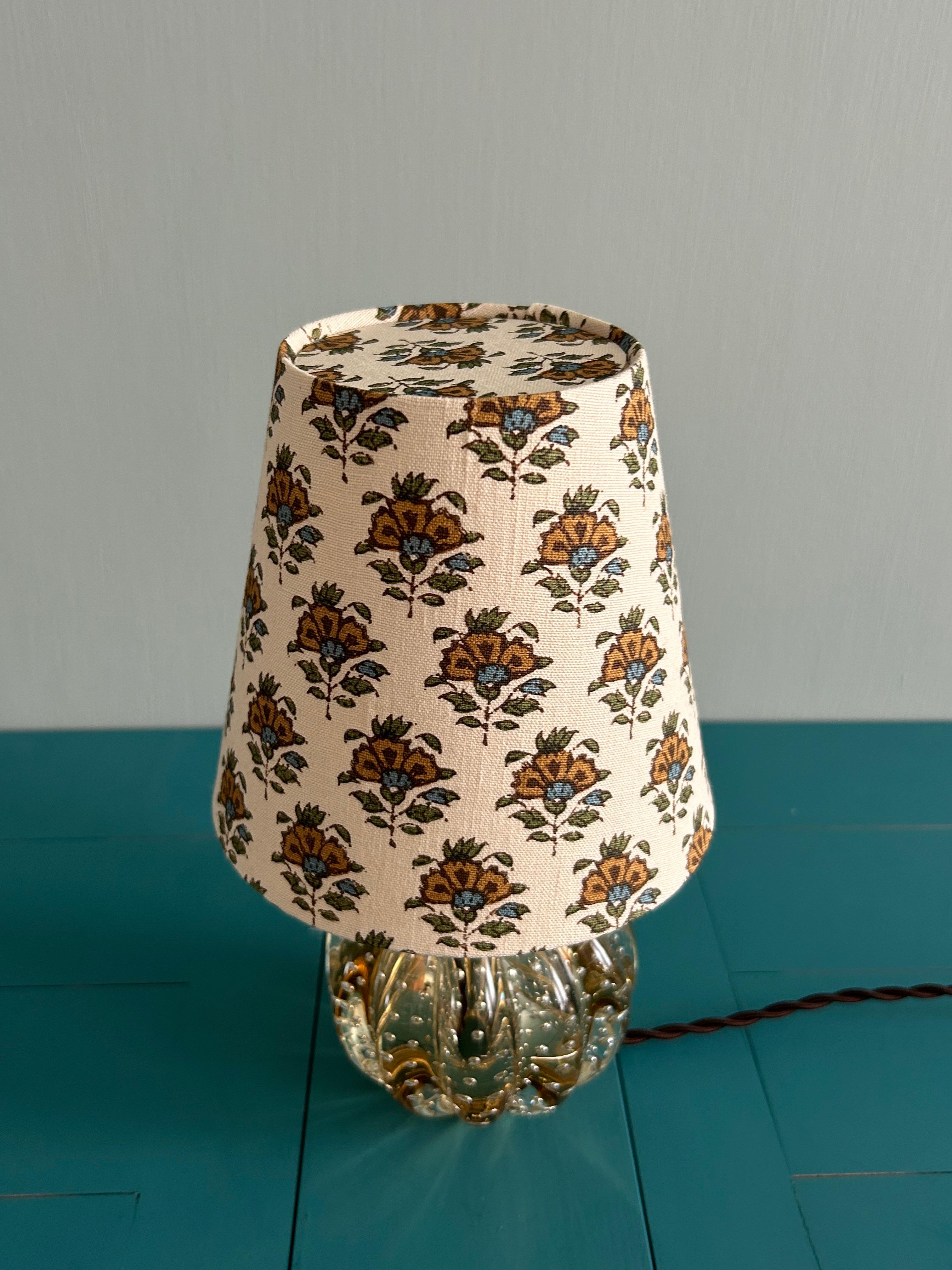 Vintage Champagne Coloured Murano Table Lamp with Customized Shade, Italy, 1950s For Sale 2