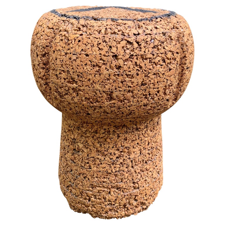 Vintage Champagne Cork Stool Or Side Table For Sale At 1stdibs