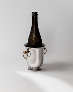Vintage Champagne or Wine Cooler Silver Plated by Jean Couzon, 1980s