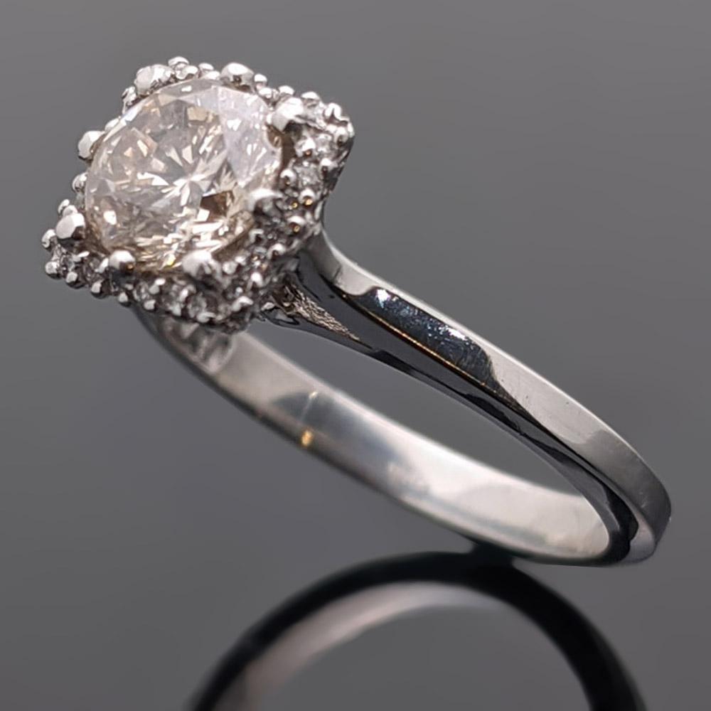 vintage champagne diamond ring