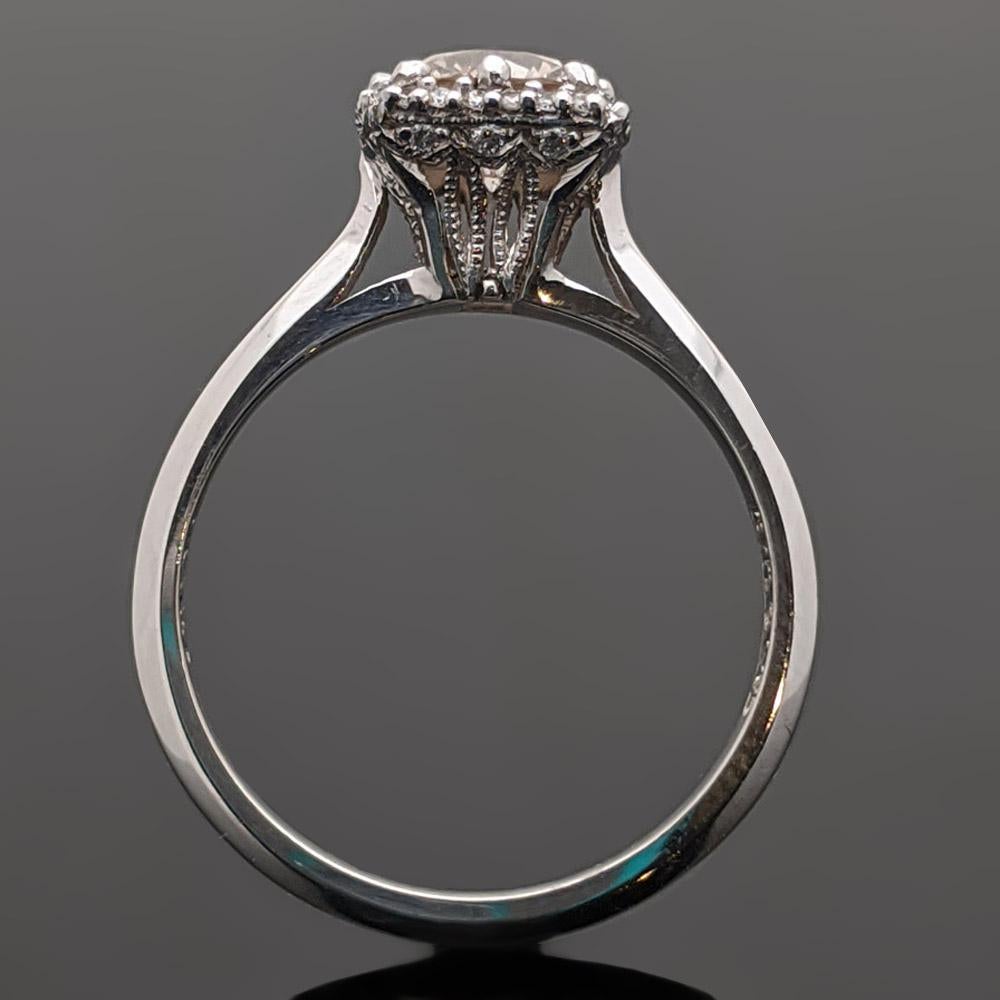 champagne diamond ring - vintage