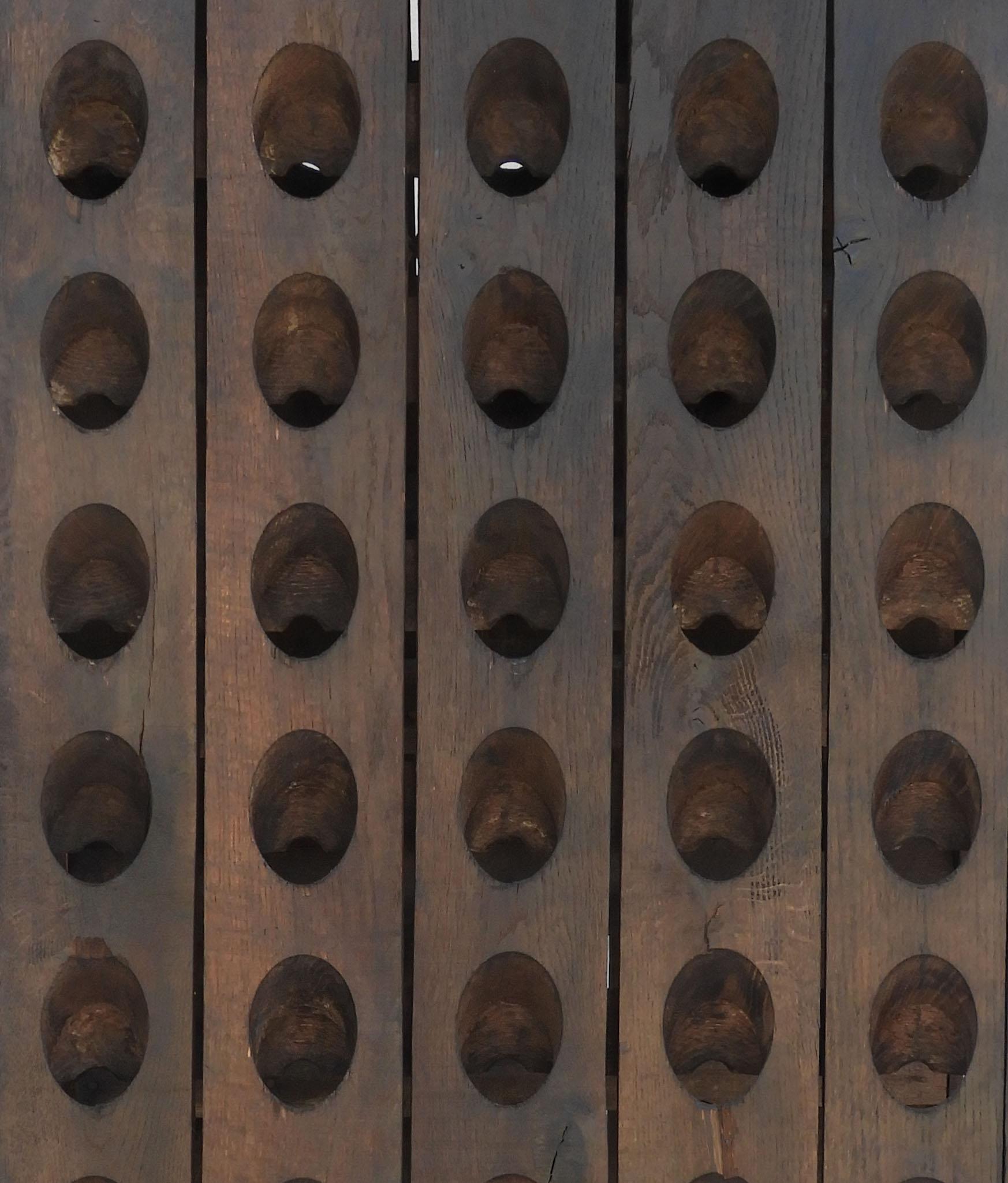 Intagliato Rastrelliera per champagne o enigmista d'epoca C1950 Francia in vendita