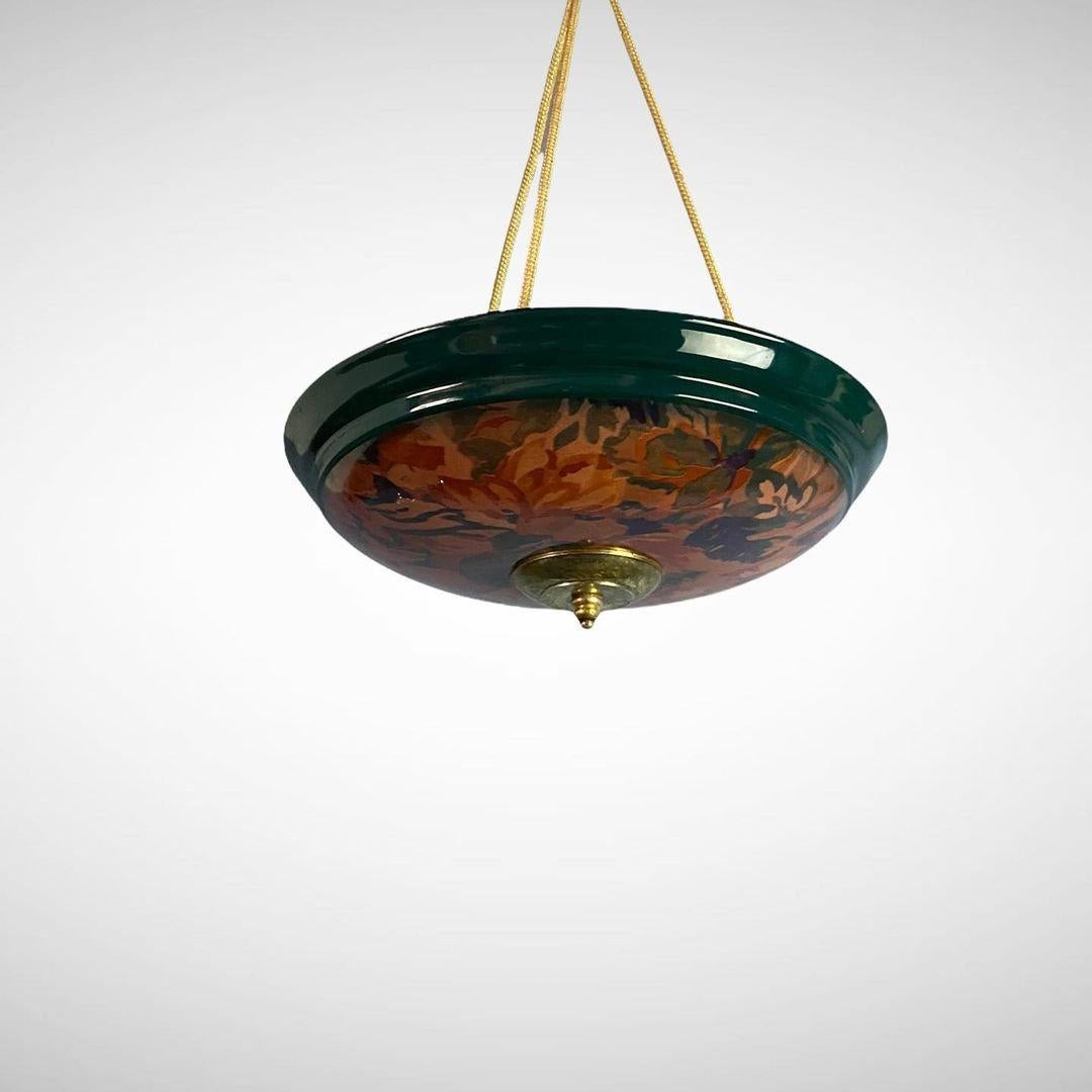 - Joli lustre vintage conçu par Olivier Corro
- Peint à la main
- Circa 1970.