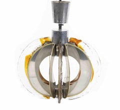 Vintage Chandelier by La Luce, Italy, 1970s