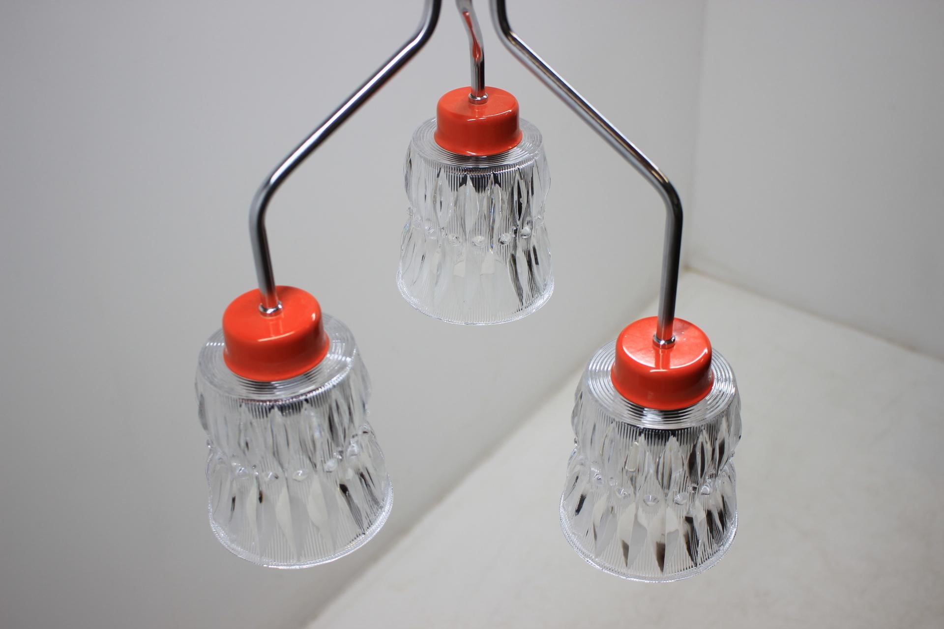 Late 20th Century Vintage Chandelier by Lidokov, 1970s For Sale