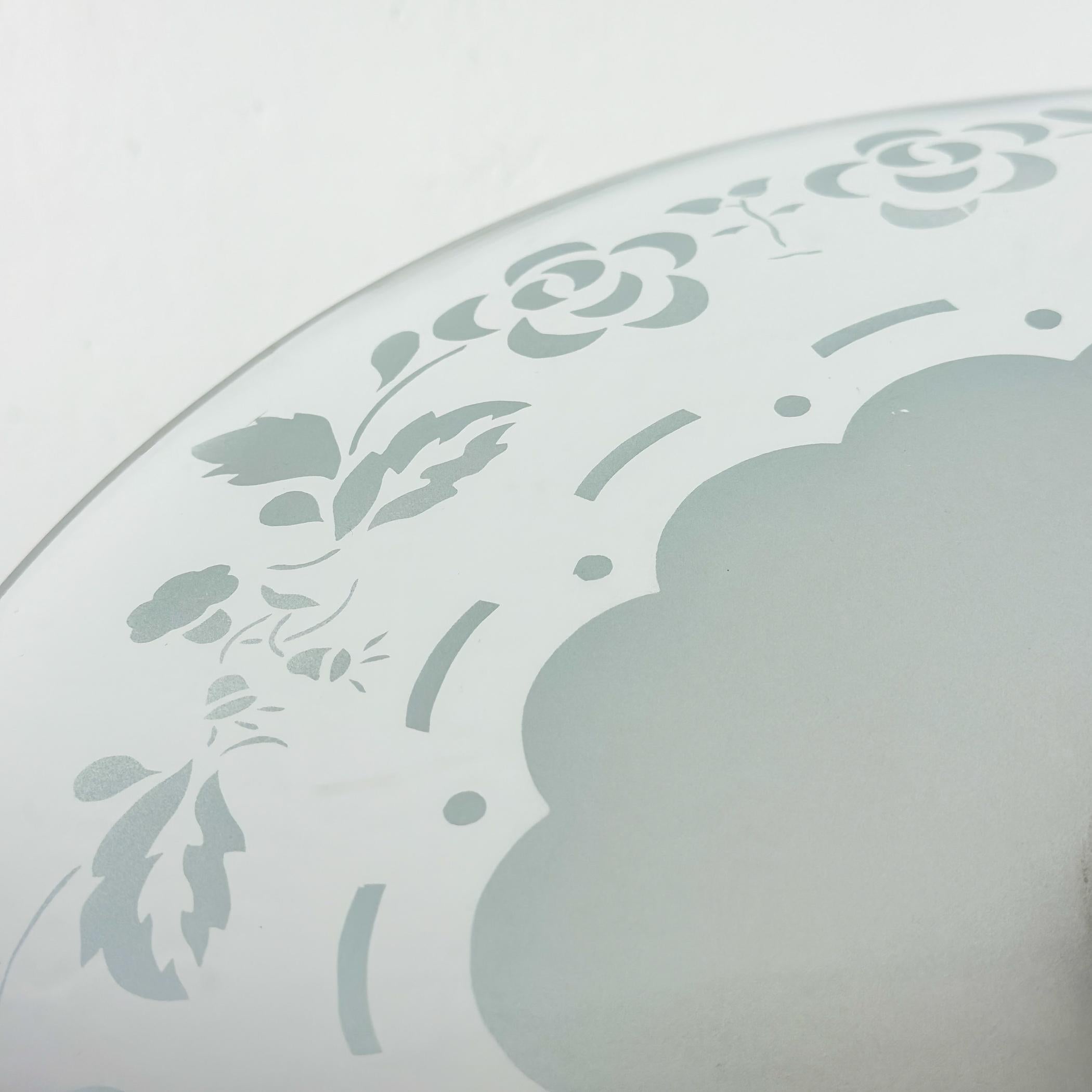 Art Déco Lampadario vintage di Pietro Chiesa per Fontana Arte, Italia 1930 in vendita