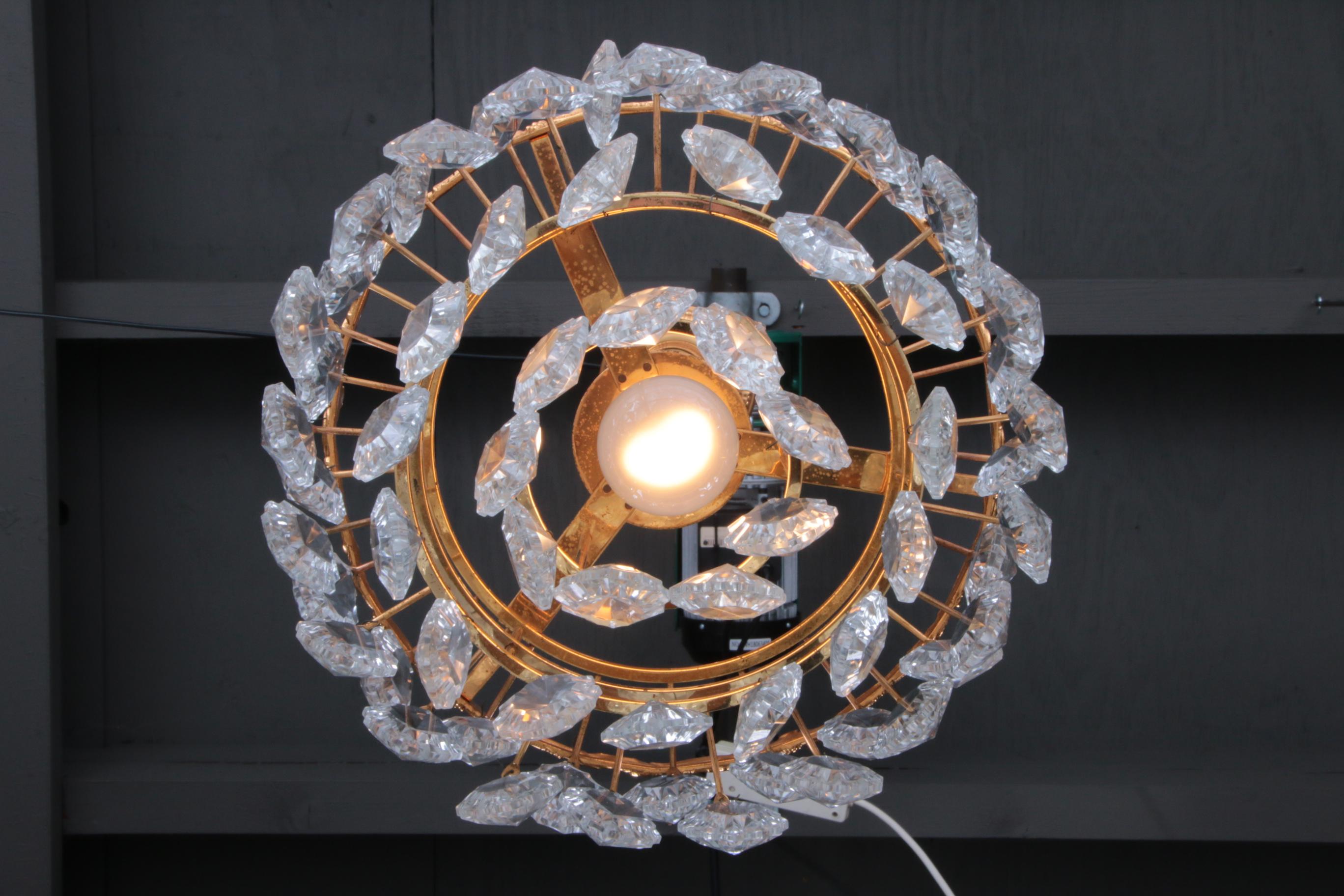 Vintage Chandelier Design by Christoph Palme, 1960 Germany For Sale 7