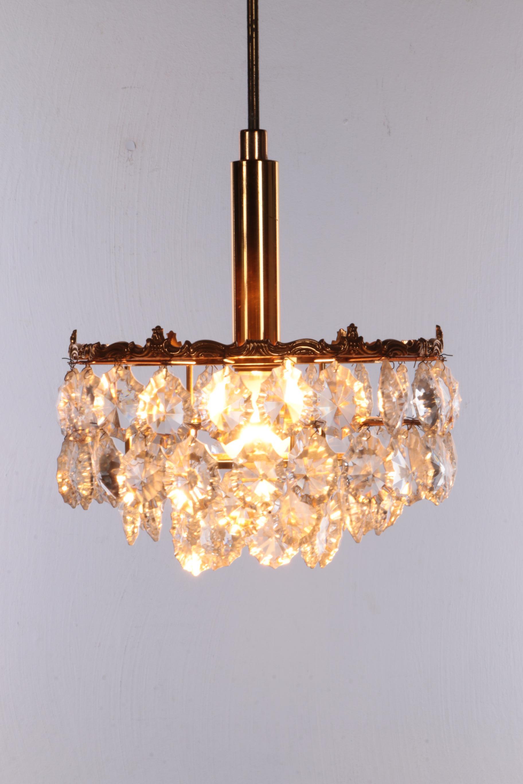 Mid-20th Century Vintage Chandelier Design by Christoph Palme, 1960 Germany For Sale