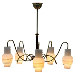 Vintage Chandelier Diablo in the Style of Stilnovo 5 Arms, Italian, 1960s
