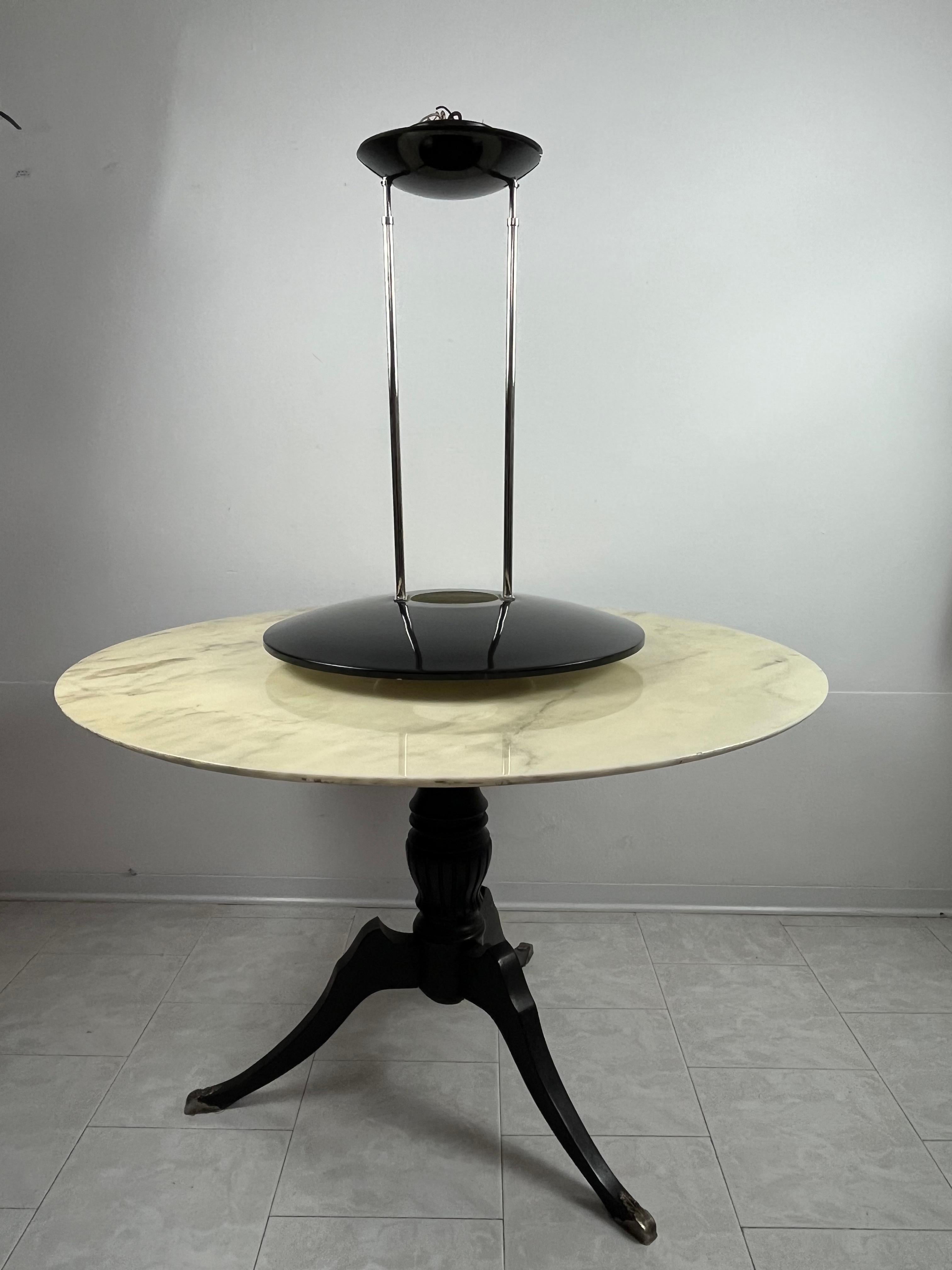 Italienischer Vintage-Kronleuchter aus Emaille von Elio Martinelli 1980er Jahre im Angebot 5