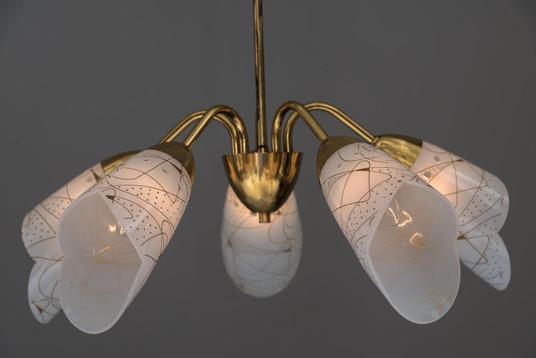 Vintage Chandelier Italian, 1960s In Good Condition For Sale In Wien, AT