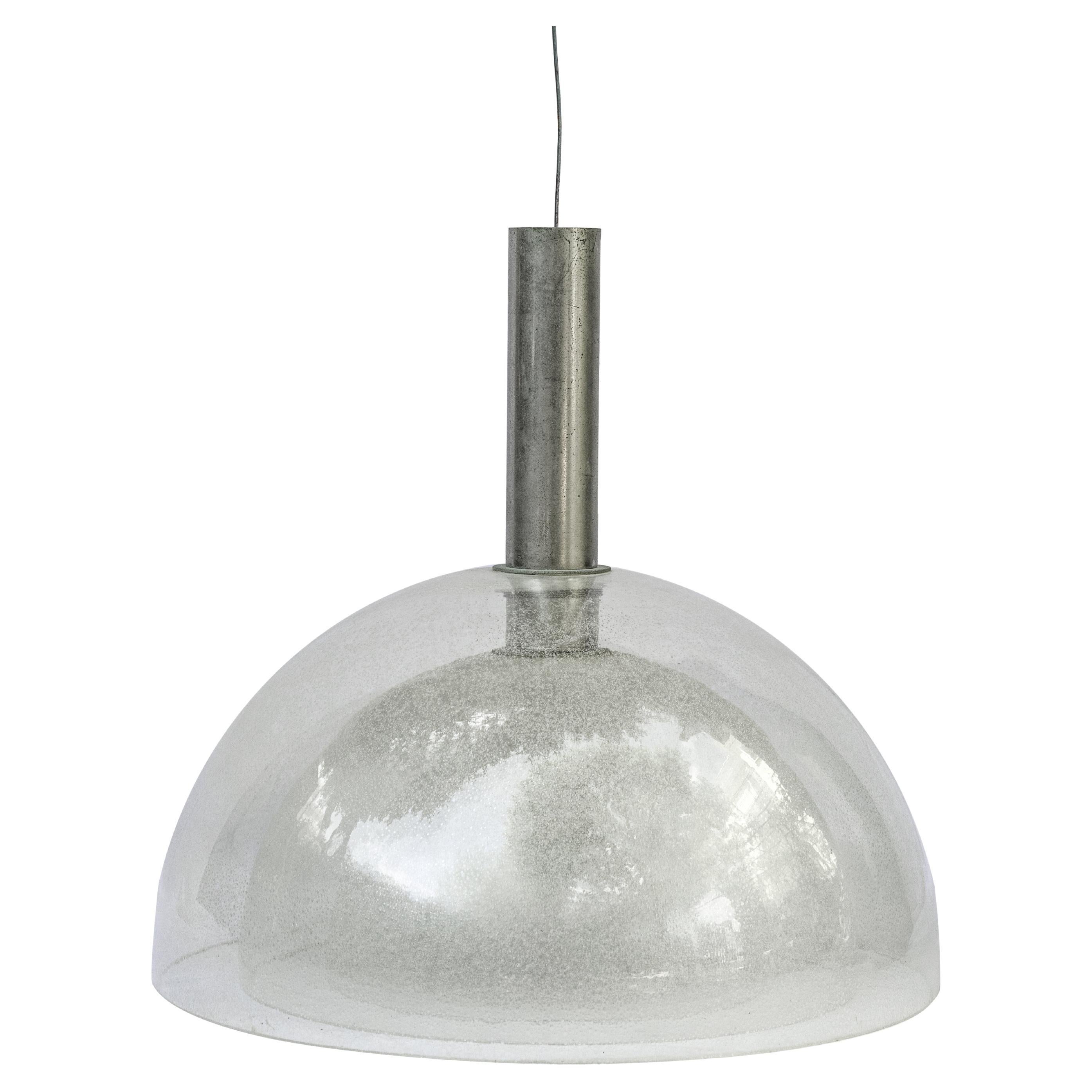 Lampe lustre vintage de Carlo Nason pour Mazzega Italie années 1960.