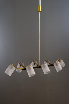 Vintage Chandelier with Lucite Chades, Vienna, Around 1960s