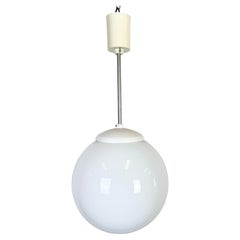 Vintage Chandelier with Milk Glass from Elektrosvit, 1960s