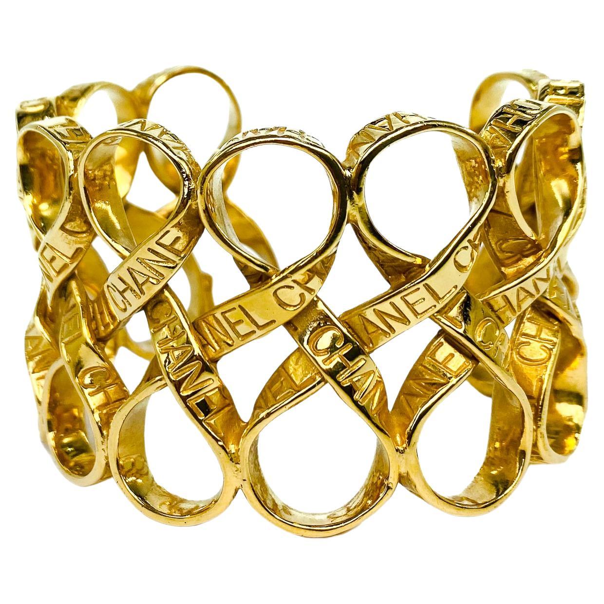 Vintage Chanel 1990s Cuff Bracelet - 1996 Spring Collection