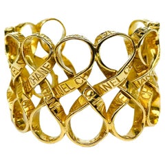 Retro Chanel 1990s Cuff Bracelet - 1996 Spring Collection