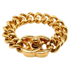 Retro Chanel 1990s Turnlock Bracelet - 1996 Spring Collection