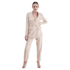 Vintage Chanel 1997 Cruise Cream Pants Suit
