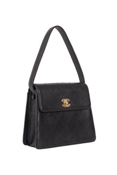 Vintage Chanel 1997 Lambskin Mini Flap Box Bag