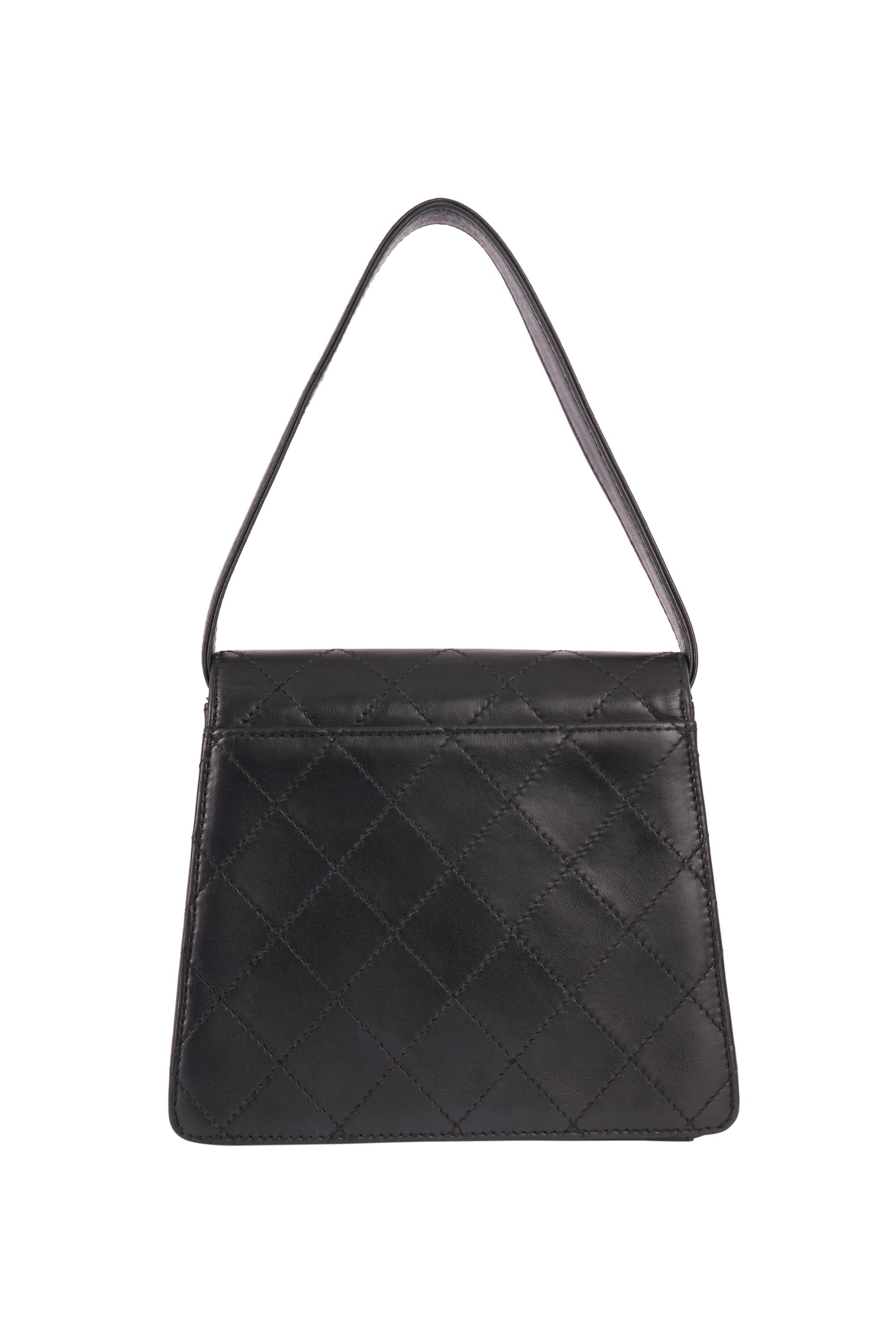 Women's or Men's Vintage Chanel 1997 Lambskin Mini Flap Box Bag For Sale