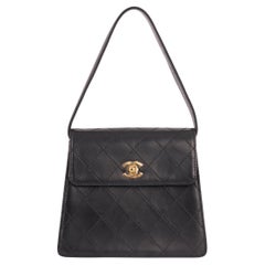 Vintage Chanel 1997 Lambskin Mini Flap Box Bag