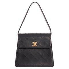 Vintage Chanel 1997 Lambskin Mini Flap Box Bag