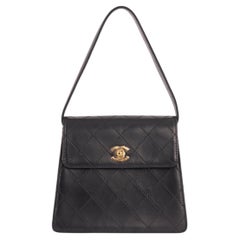 Vintage Chanel 1997 Lambskin Mini Flap Box Bag
