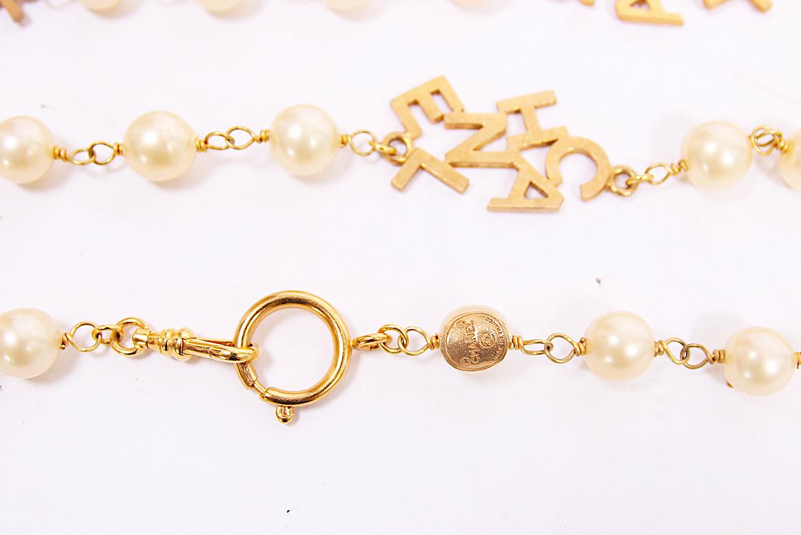 Vintage Chanel 24k Gold Plated Pearl & 