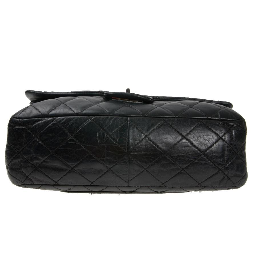 Women's Vintage Chanel 2.55 Black Leather Handbag 