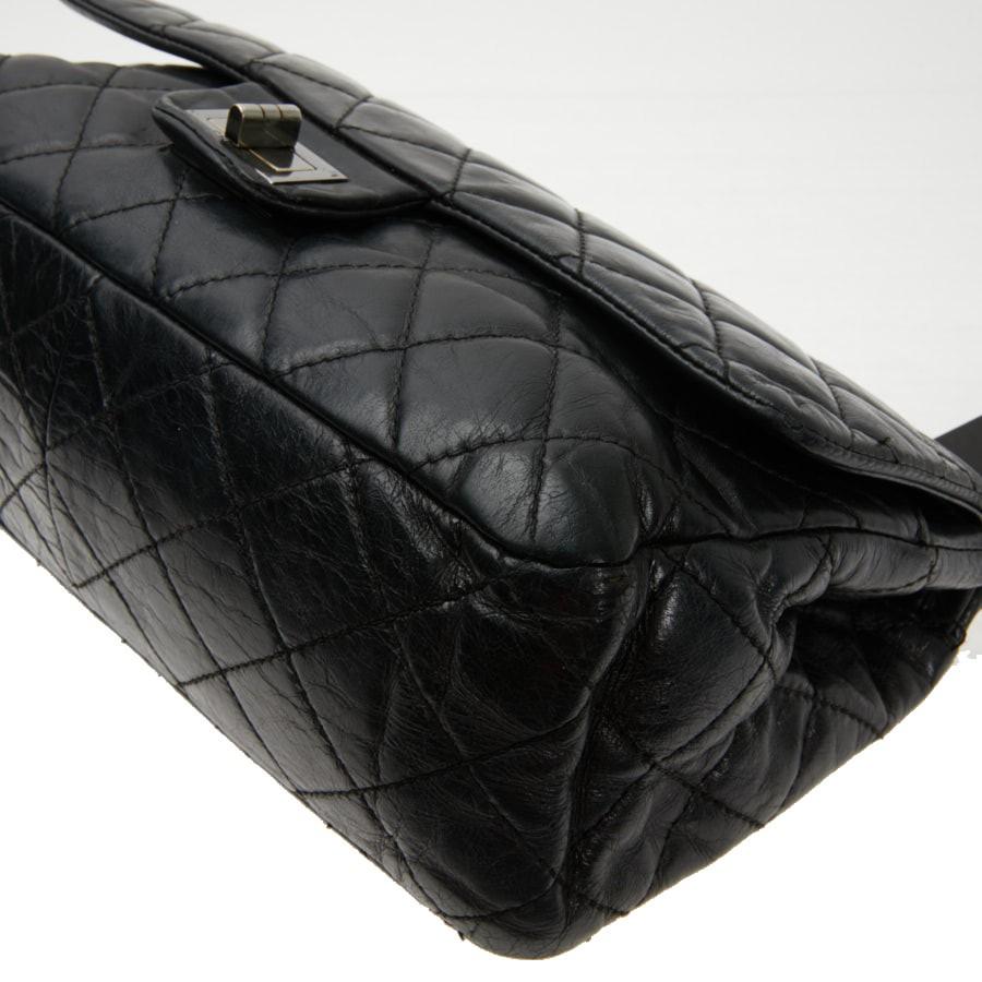 Vintage Chanel 2.55 Black Leather Handbag 2