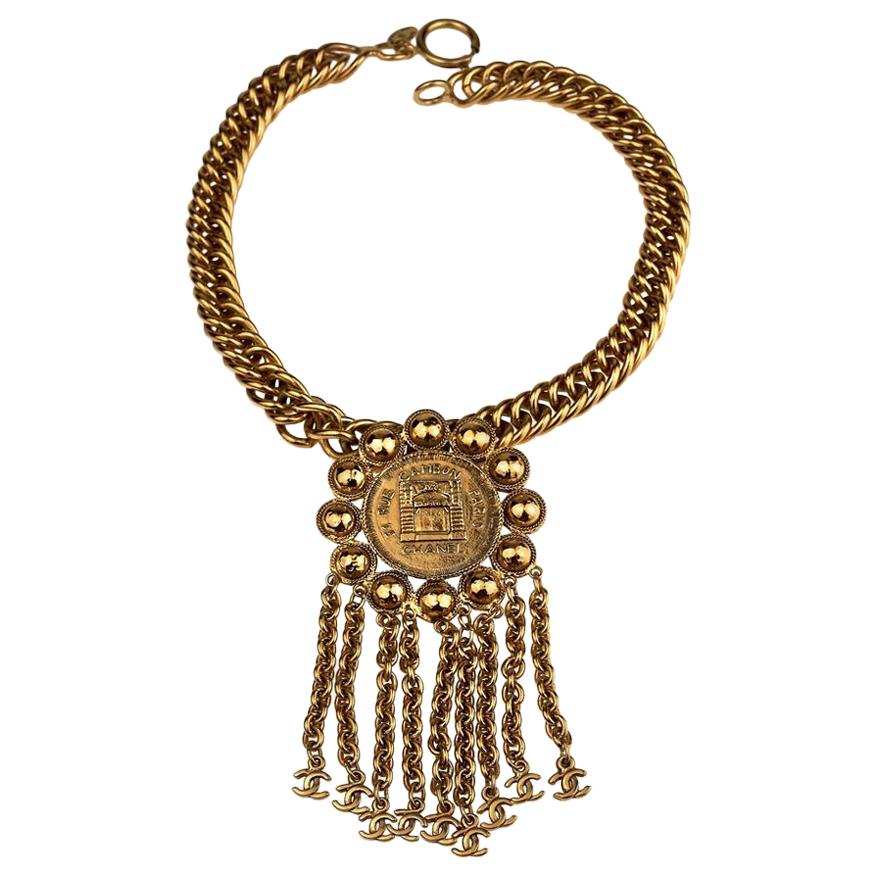 Bracelet Manchette Moderniste Signé CLAUDE MONTANA Pour MARIE PARIS - Métal Laiton Doré Et Velours, Occasion