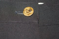 Vintage Chanel Back Wool Crepe Trousers